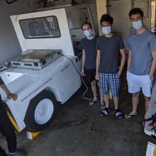 AeroVect autonomous tug team during COVID, October 2020